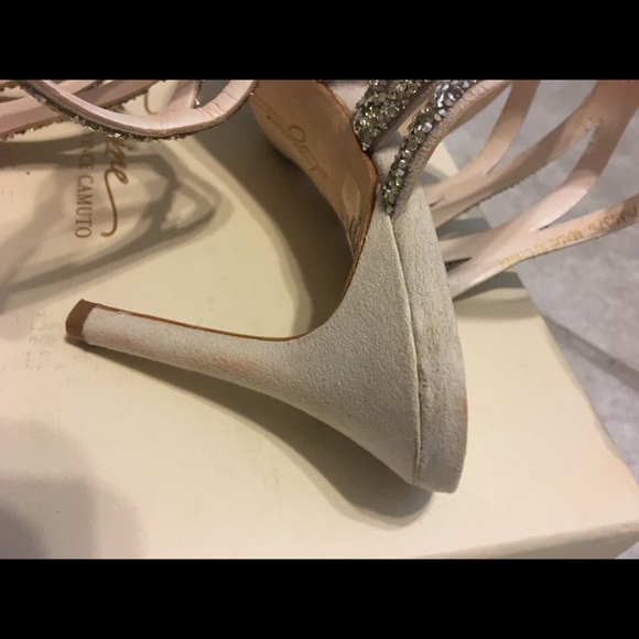 Stunning  crystal heels worn once to a wedding π - Picture 10 of 13